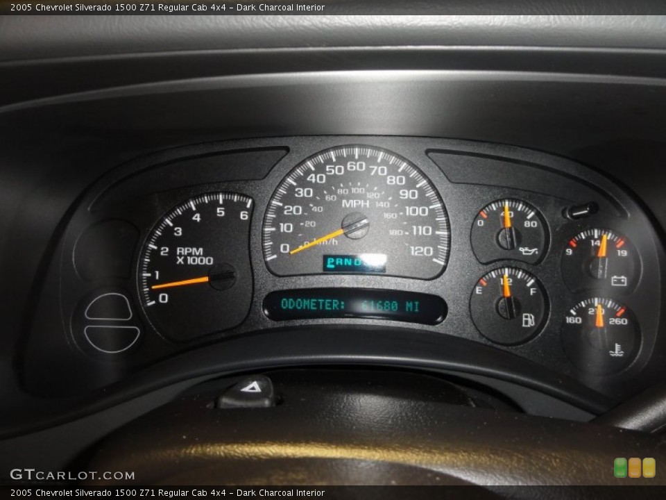 Dark Charcoal Interior Gauges for the 2005 Chevrolet Silverado 1500 Z71 Regular Cab 4x4 #50840211