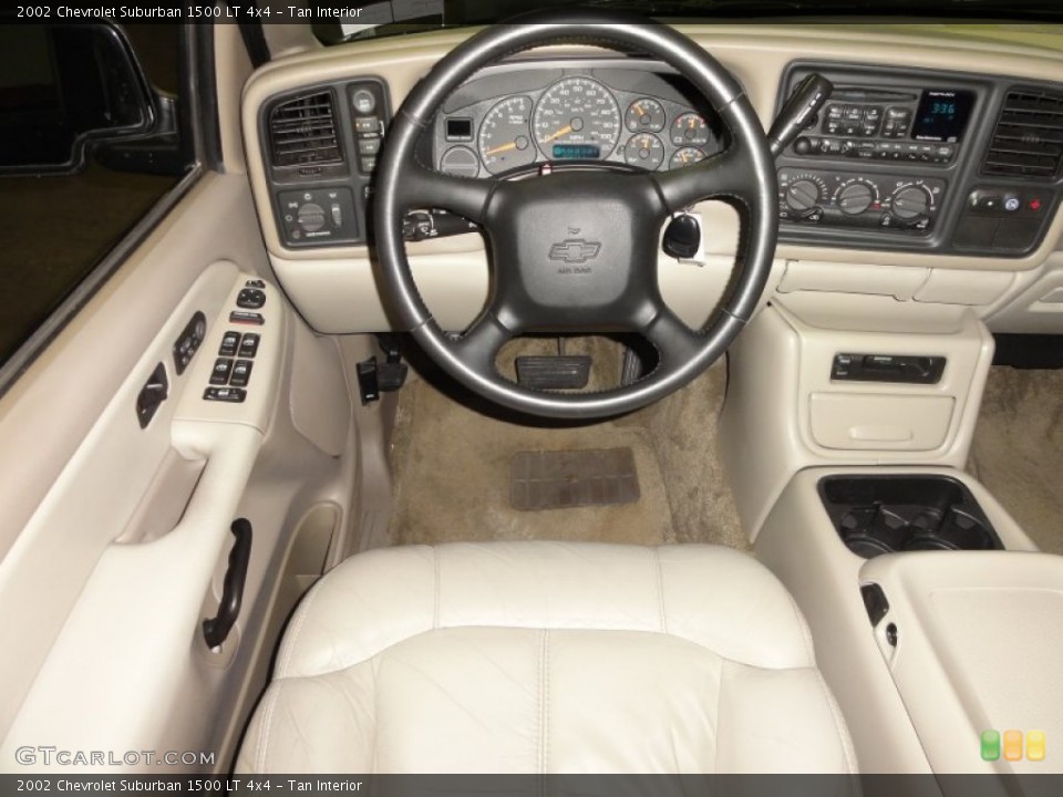 Tan Interior Dashboard for the 2002 Chevrolet Suburban 1500 LT 4x4 #50840646
