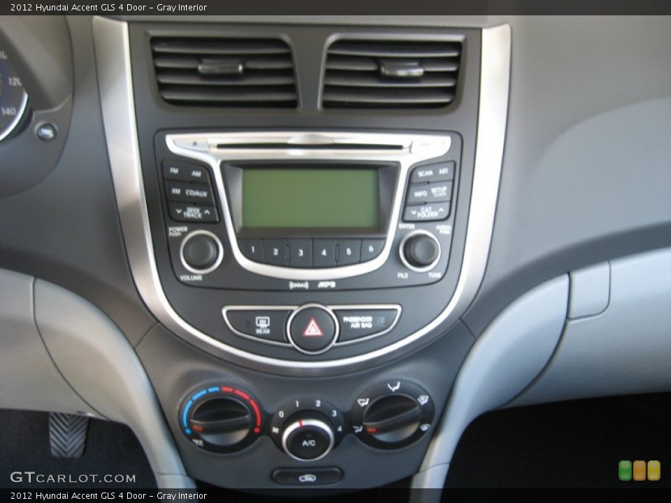 Gray Interior Controls for the 2012 Hyundai Accent GLS 4 Door #50841582