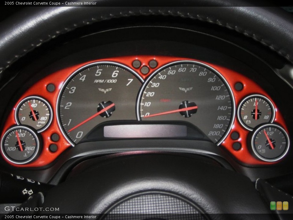 Cashmere Interior Gauges for the 2005 Chevrolet Corvette Coupe #50842215