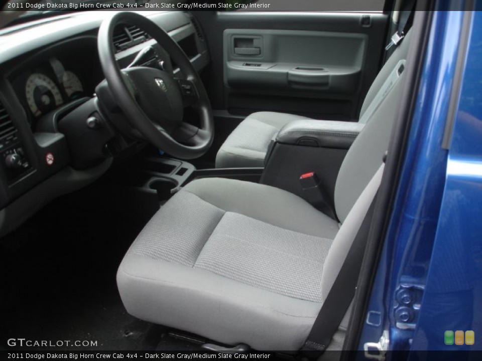 Dark Slate Gray/Medium Slate Gray Interior Photo for the 2011 Dodge Dakota Big Horn Crew Cab 4x4 #50842566