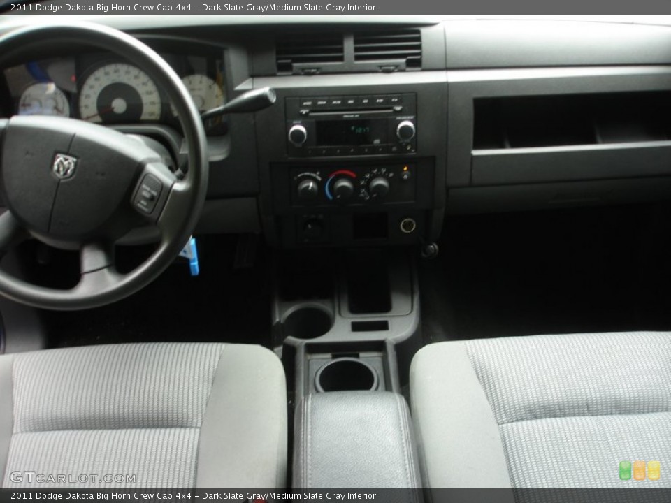 Dark Slate Gray/Medium Slate Gray Interior Dashboard for the 2011 Dodge Dakota Big Horn Crew Cab 4x4 #50842593