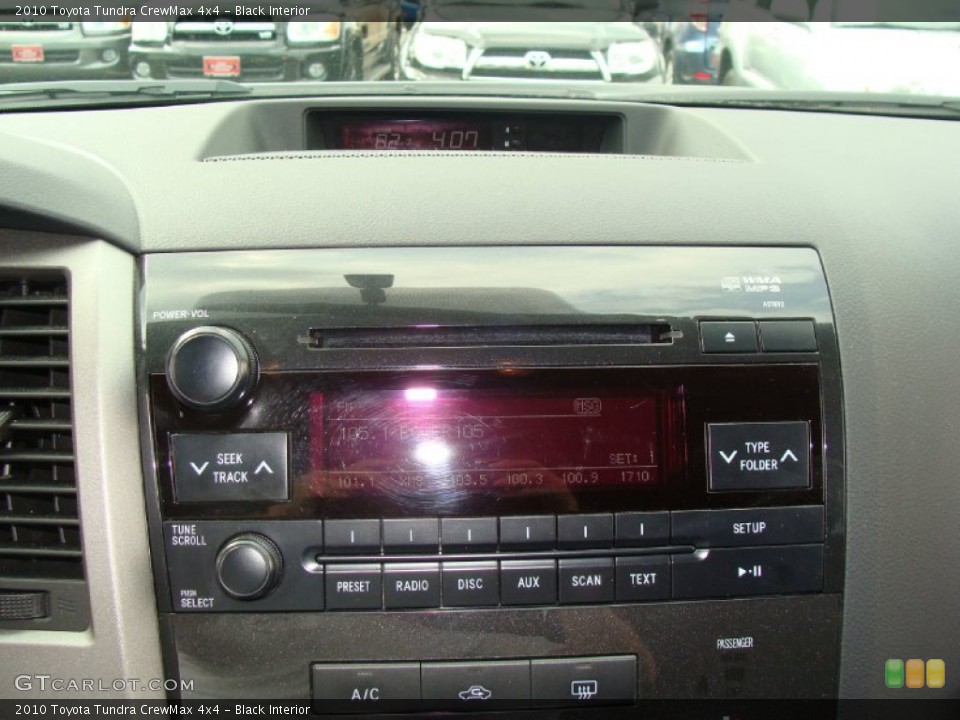 Black Interior Controls for the 2010 Toyota Tundra CrewMax 4x4 #50843523
