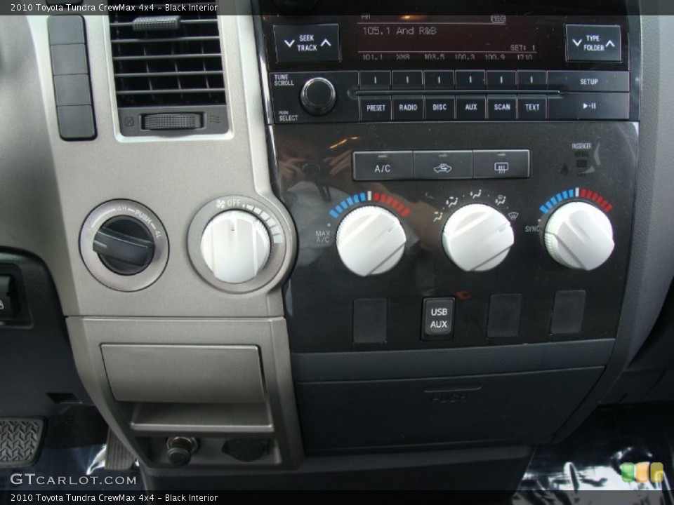 Black Interior Controls for the 2010 Toyota Tundra CrewMax 4x4 #50843538