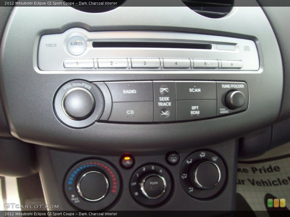 Dark Charcoal Interior Controls for the 2012 Mitsubishi Eclipse GS Sport Coupe #50843622