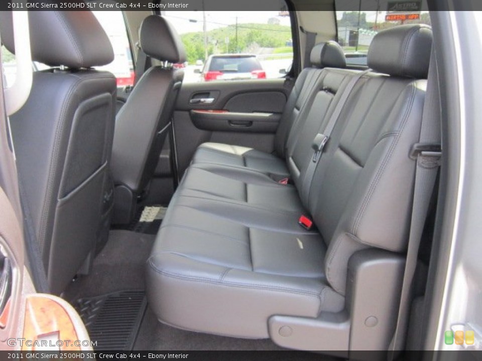 Ebony Interior Photo for the 2011 GMC Sierra 2500HD SLT Crew Cab 4x4 #50845326