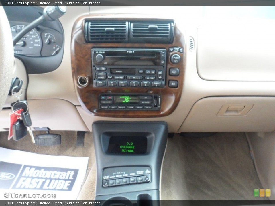 Medium Prairie Tan Interior Controls for the 2001 Ford Explorer Limited #50845338