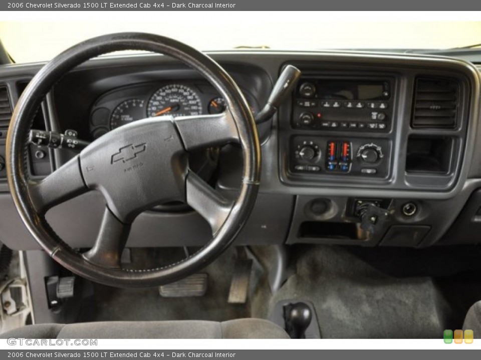 Dark Charcoal Interior Dashboard for the 2006 Chevrolet Silverado 1500 LT Extended Cab 4x4 #50846352