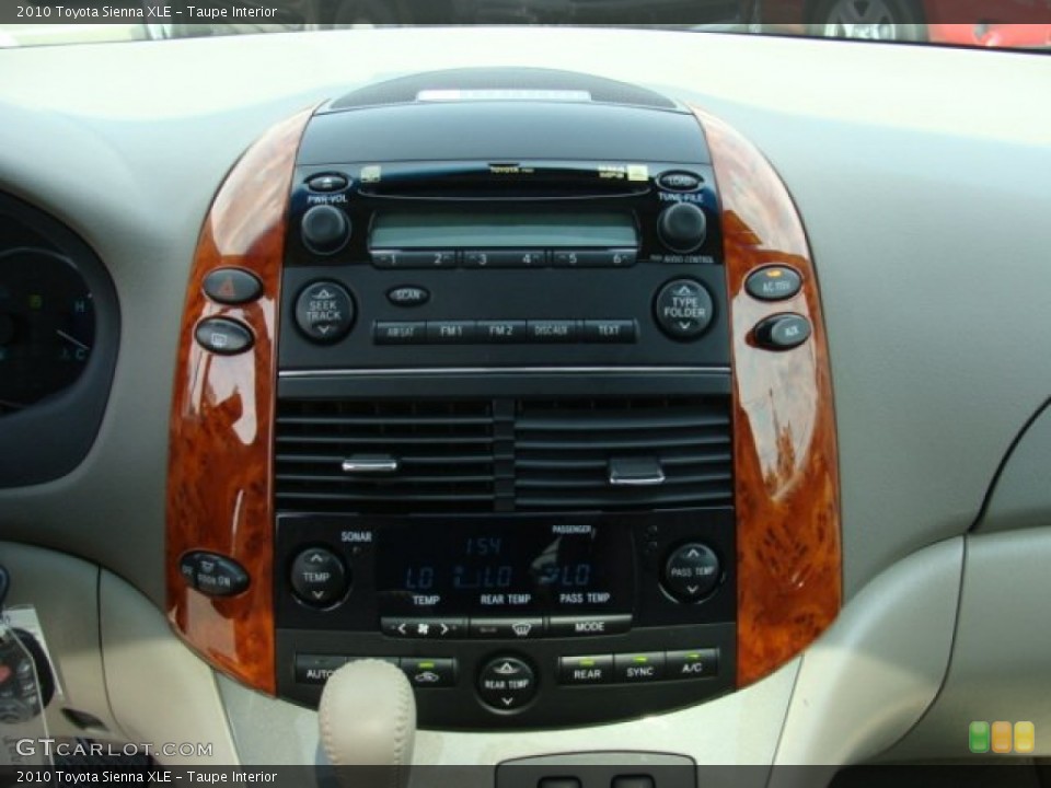 Taupe Interior Controls for the 2010 Toyota Sienna XLE #50846943