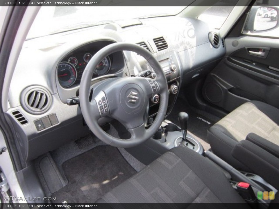 Black Interior Prime Interior for the 2010 Suzuki SX4 Crossover Technology #50847168