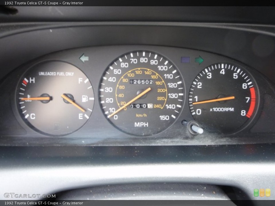 Gray Interior Gauges for the 1992 Toyota Celica GT-S Coupe #50847420