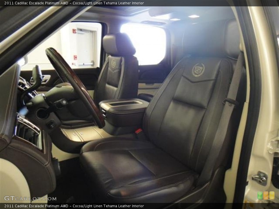 Cocoa/Light Linen Tehama Leather Interior Photo for the 2011 Cadillac Escalade Platinum AWD #50847486