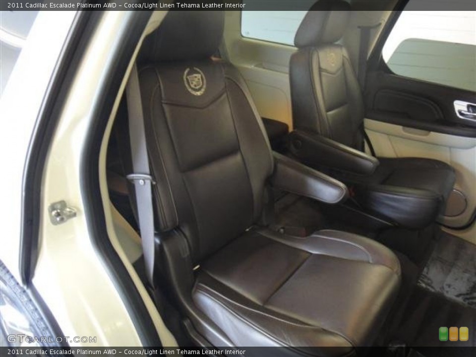 Cocoa/Light Linen Tehama Leather Interior Photo for the 2011 Cadillac Escalade Platinum AWD #50847546