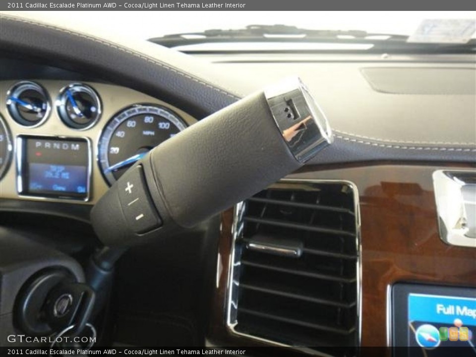 Cocoa/Light Linen Tehama Leather Interior Transmission for the 2011 Cadillac Escalade Platinum AWD #50847594