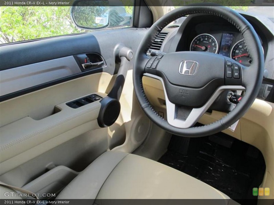 Ivory Interior Steering Wheel for the 2011 Honda CR-V EX-L #50848371