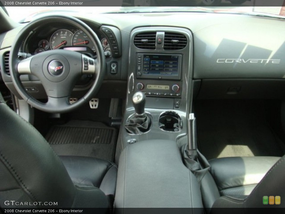 Ebony Interior Dashboard for the 2008 Chevrolet Corvette Z06 #50848929