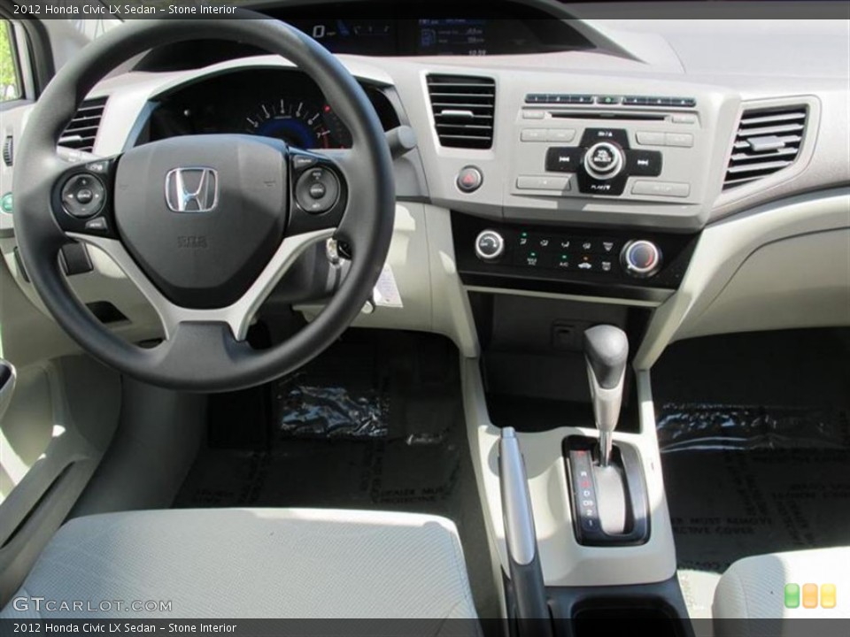 Stone Interior Dashboard for the 2012 Honda Civic LX Sedan #50848965