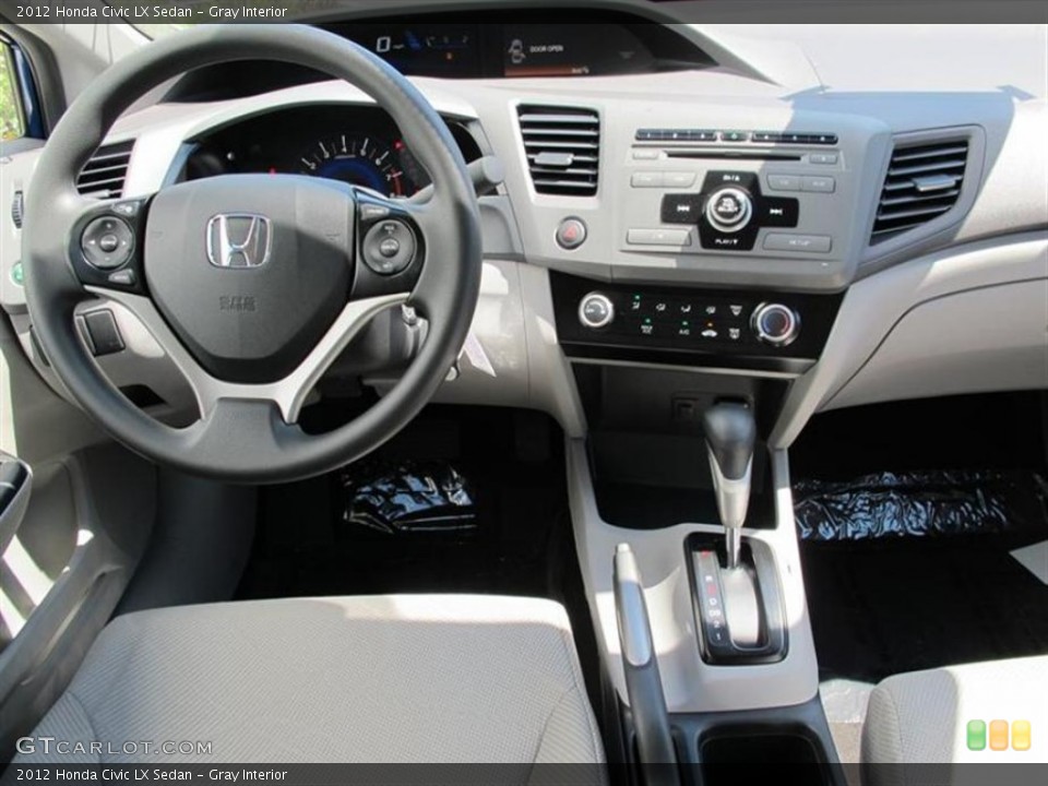 Gray Interior Dashboard for the 2012 Honda Civic LX Sedan #50849121
