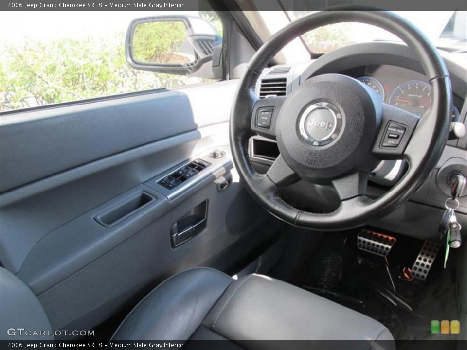 Medium Slate Gray Interior Steering Wheel for the 2006 Jeep Grand Cherokee SRT8 #50849704