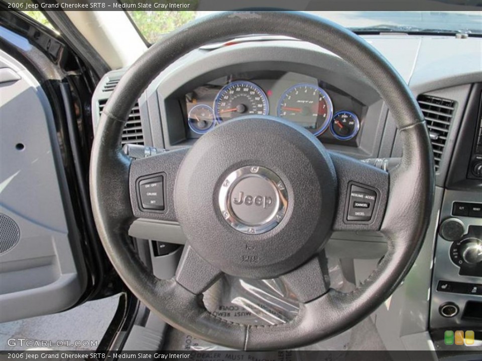 Medium Slate Gray Interior Steering Wheel for the 2006 Jeep Grand Cherokee SRT8 #50849812