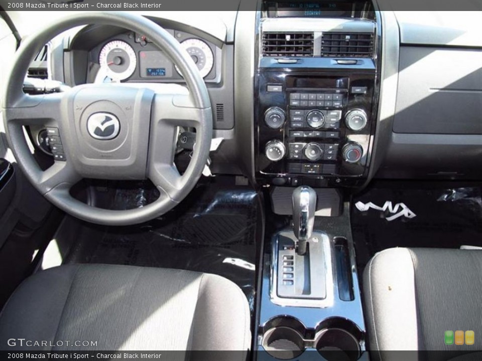 Charcoal Black Interior Controls for the 2008 Mazda Tribute i Sport #50850724