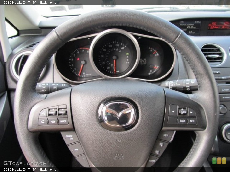Black Interior Steering Wheel for the 2010 Mazda CX-7 i SV #50851069