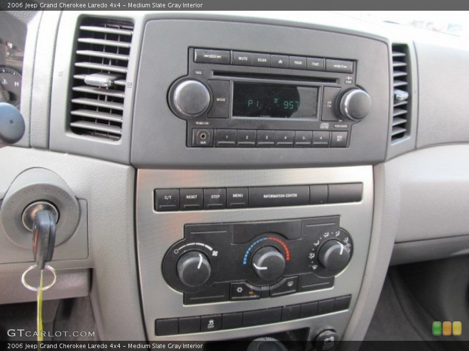 Medium Slate Gray Interior Controls for the 2006 Jeep Grand Cherokee Laredo 4x4 #50851921