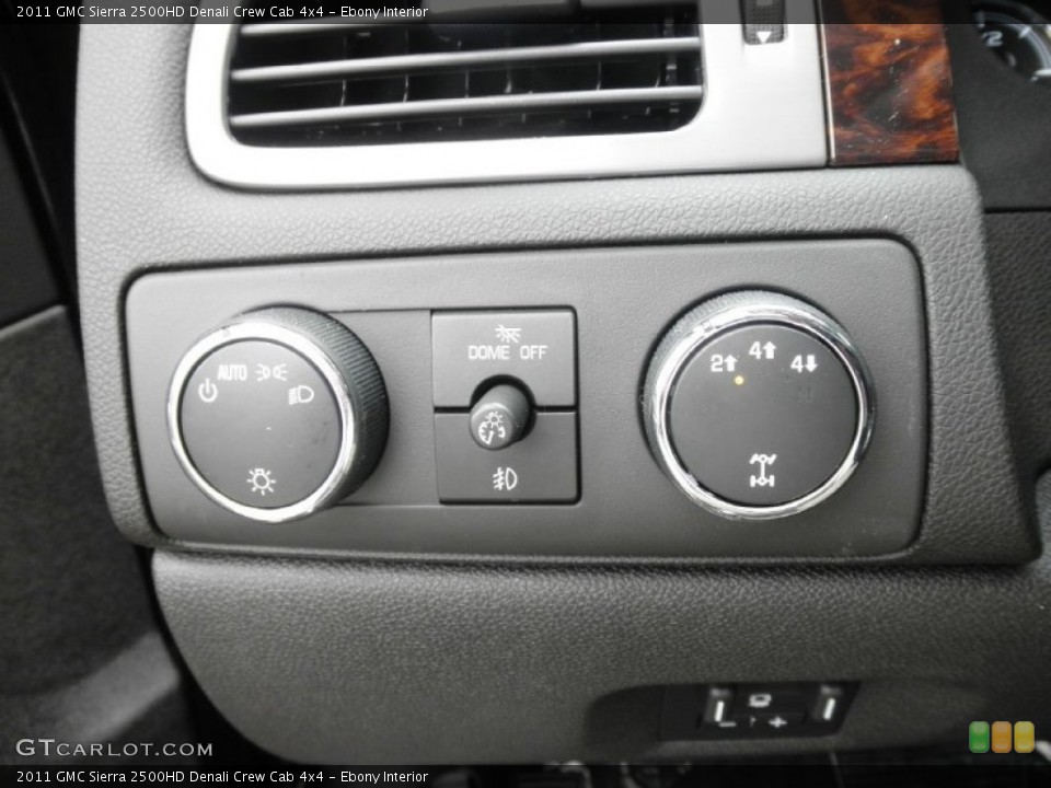 Ebony Interior Controls for the 2011 GMC Sierra 2500HD Denali Crew Cab 4x4 #50852803