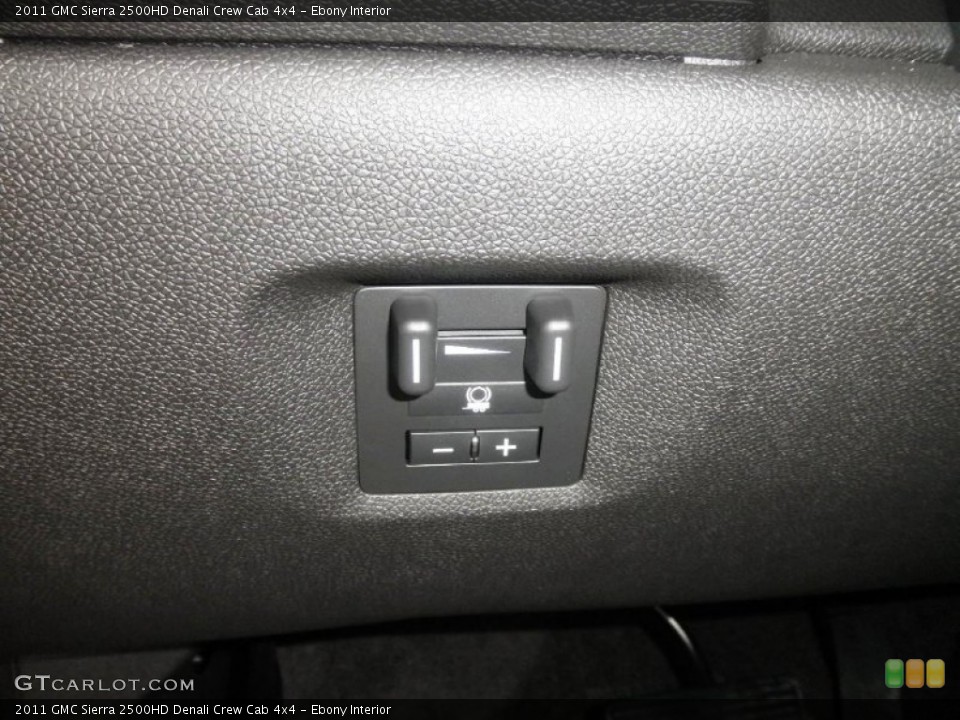 Ebony Interior Controls for the 2011 GMC Sierra 2500HD Denali Crew Cab 4x4 #50852818