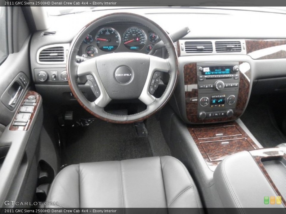 Ebony Interior Dashboard for the 2011 GMC Sierra 2500HD Denali Crew Cab 4x4 #50852851