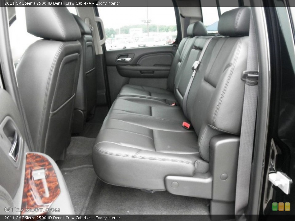Ebony Interior Photo for the 2011 GMC Sierra 2500HD Denali Crew Cab 4x4 #50852866
