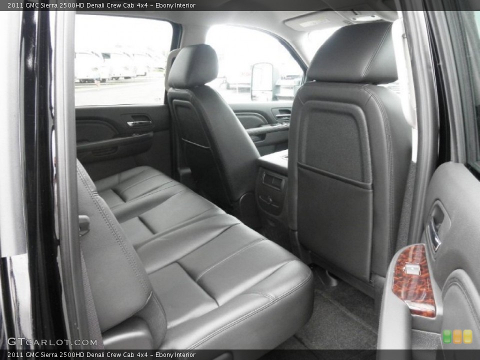 Ebony Interior Photo for the 2011 GMC Sierra 2500HD Denali Crew Cab 4x4 #50852947