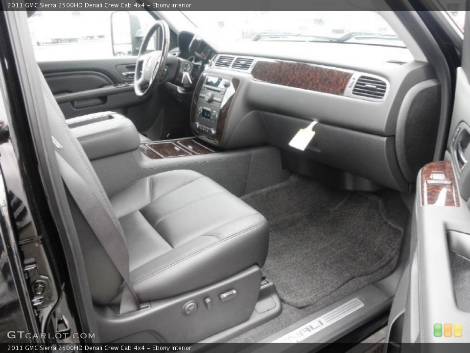Ebony Interior Photo for the 2011 GMC Sierra 2500HD Denali Crew Cab 4x4 #50852962