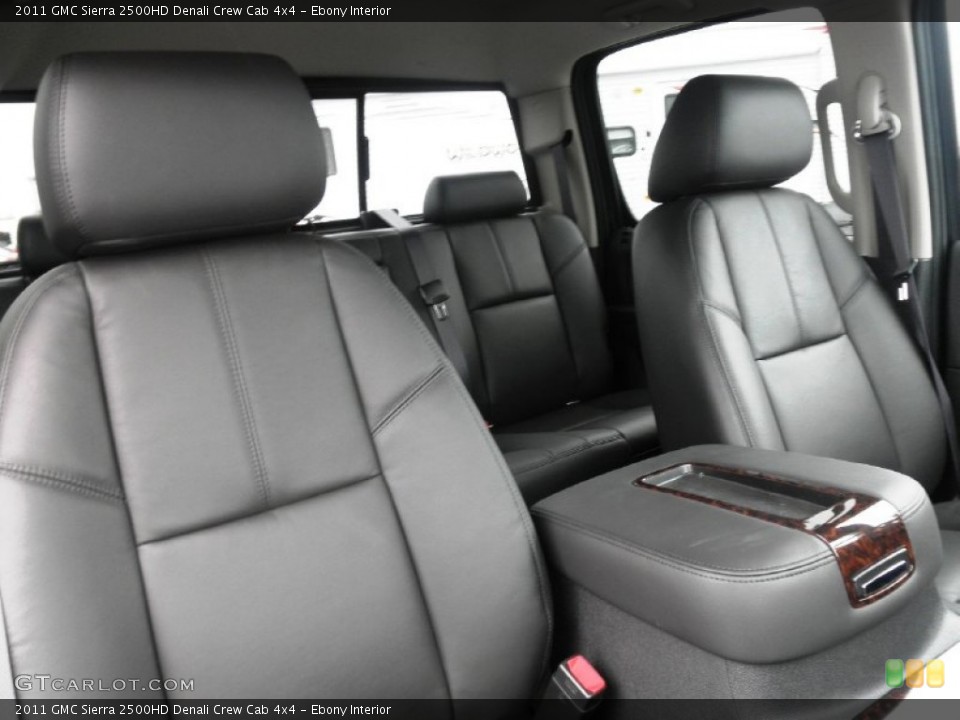 Ebony Interior Photo for the 2011 GMC Sierra 2500HD Denali Crew Cab 4x4 #50852977