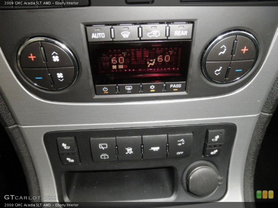 Ebony Interior Controls for the 2009 GMC Acadia SLT AWD #50854192