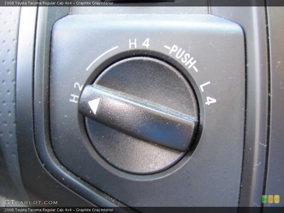 Graphite Gray Interior Controls for the 2008 Toyota Tacoma Regular Cab 4x4 #50855302