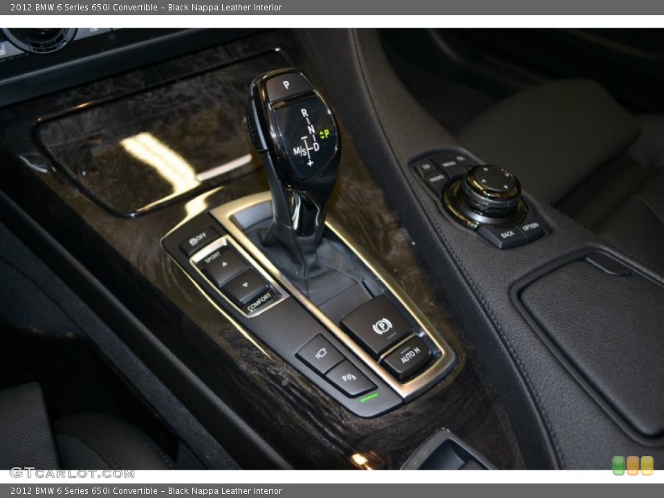 Black Nappa Leather Interior Transmission for the 2012 BMW 6 Series 650i Convertible #50855458