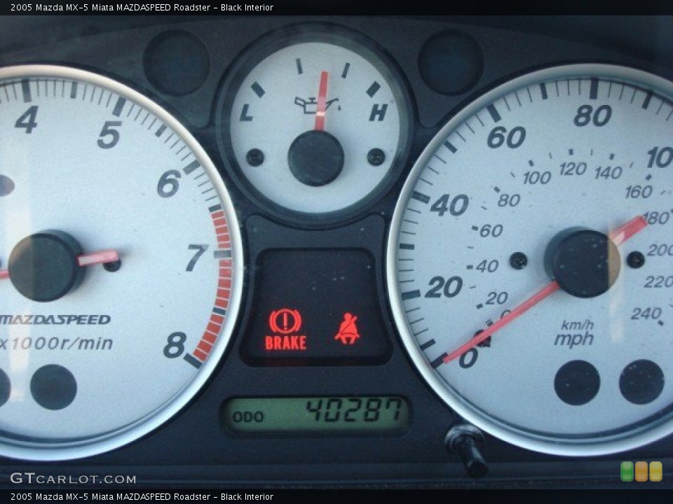 Black Interior Gauges for the 2005 Mazda MX-5 Miata MAZDASPEED Roadster #50855593