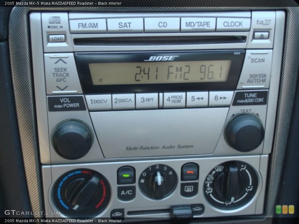 Black Interior Controls for the 2005 Mazda MX-5 Miata MAZDASPEED Roadster #50855608