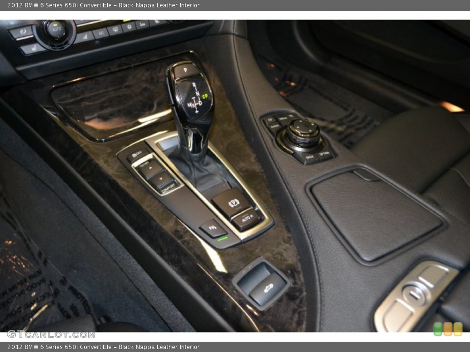 Black Nappa Leather Interior Transmission for the 2012 BMW 6 Series 650i Convertible #50855713