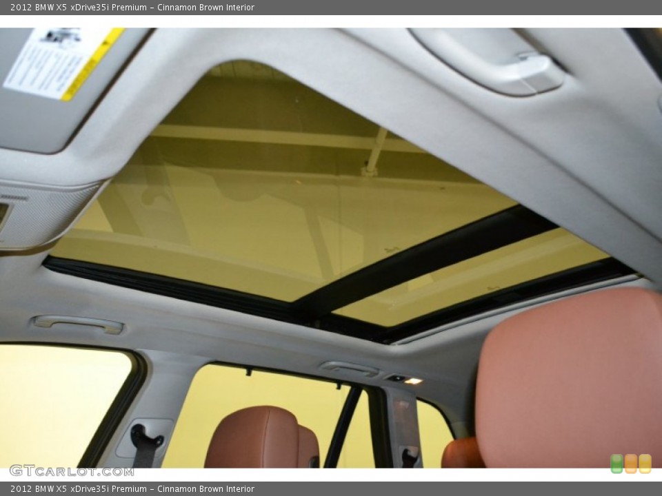 Cinnamon Brown Interior Sunroof for the 2012 BMW X5 xDrive35i Premium #50855917