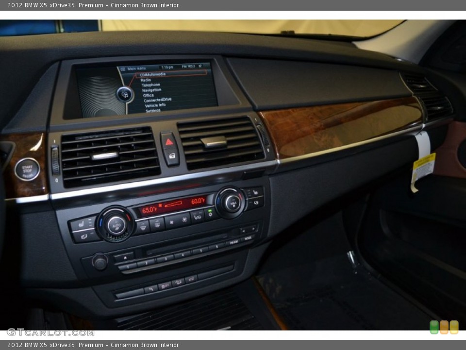 Cinnamon Brown Interior Controls for the 2012 BMW X5 xDrive35i Premium #50855962