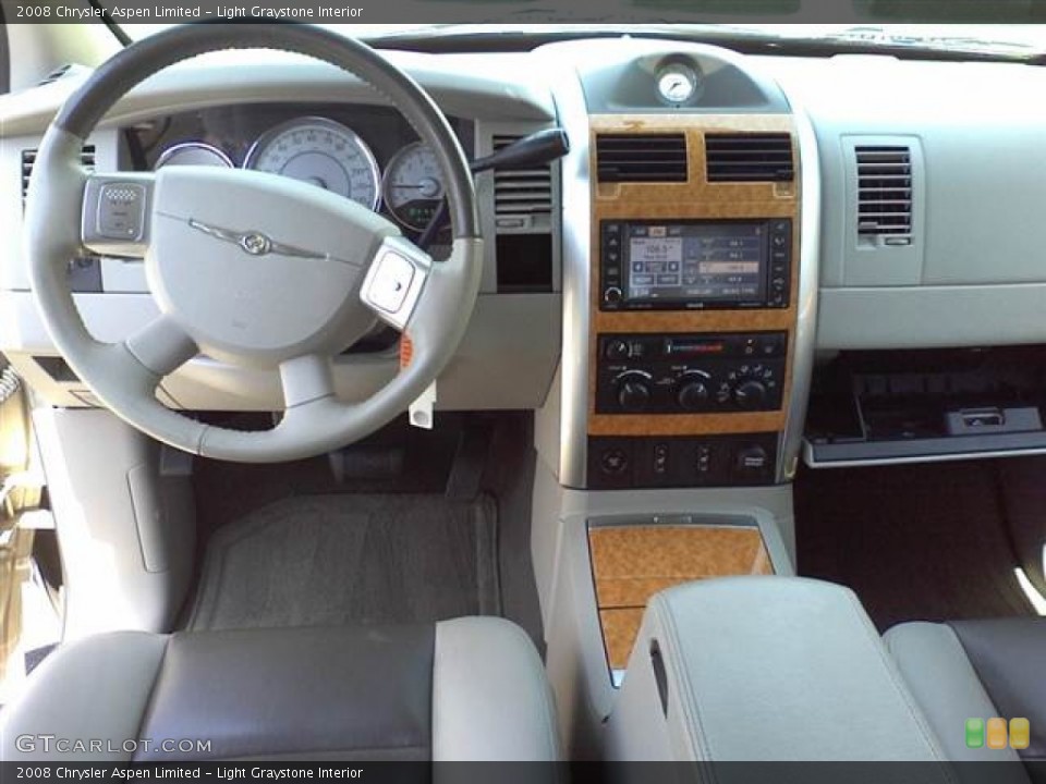 Light Graystone Interior Dashboard for the 2008 Chrysler Aspen Limited #50856106