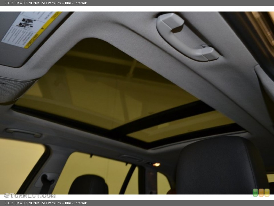 Black Interior Sunroof for the 2012 BMW X5 xDrive35i Premium #50856547