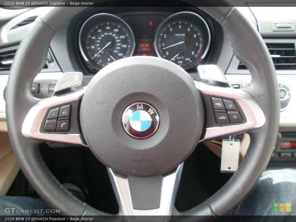 Beige Interior Steering Wheel for the 2010 BMW Z4 sDrive30i Roadster #50858833