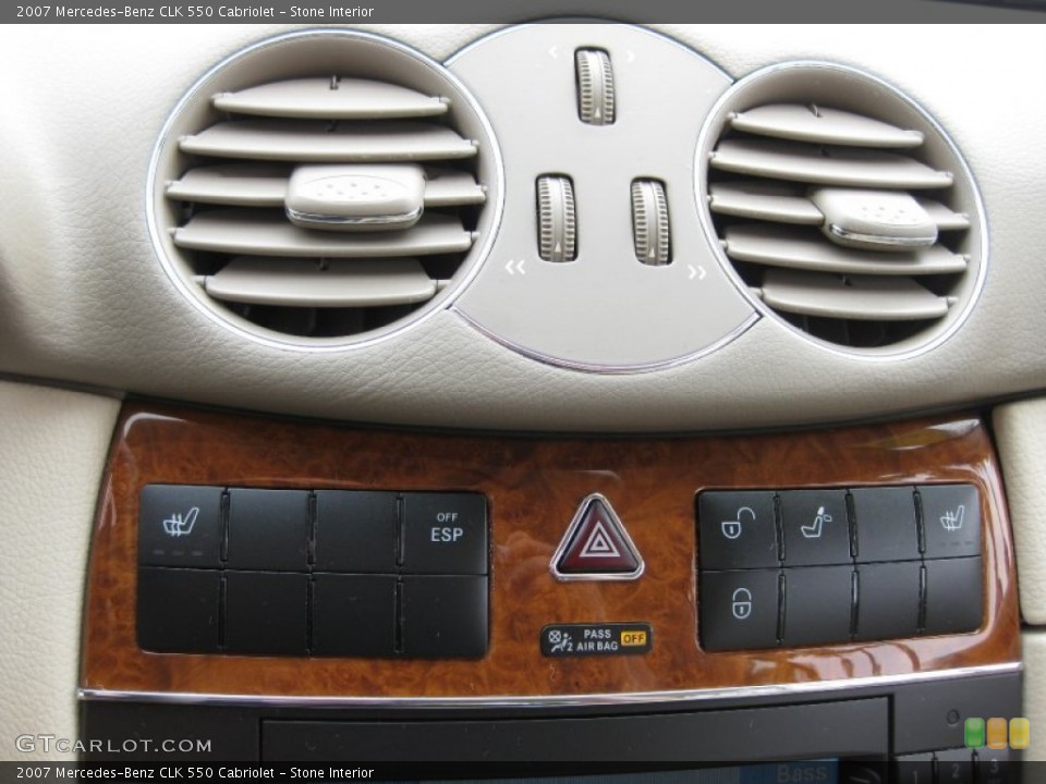 Stone Interior Controls for the 2007 Mercedes-Benz CLK 550 Cabriolet #50859808