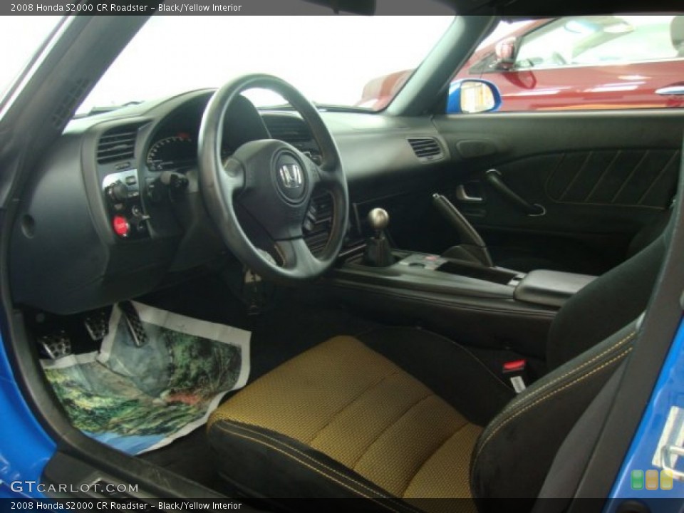 Black/Yellow Interior Photo for the 2008 Honda S2000 CR Roadster #50861626