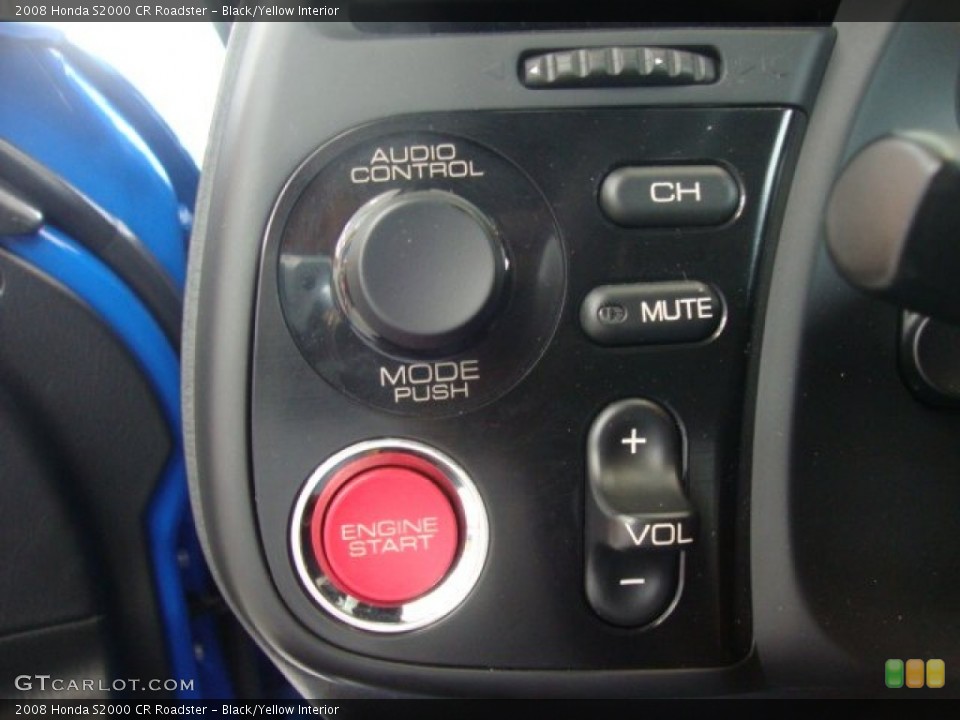 Black/Yellow Interior Controls for the 2008 Honda S2000 CR Roadster #50861656