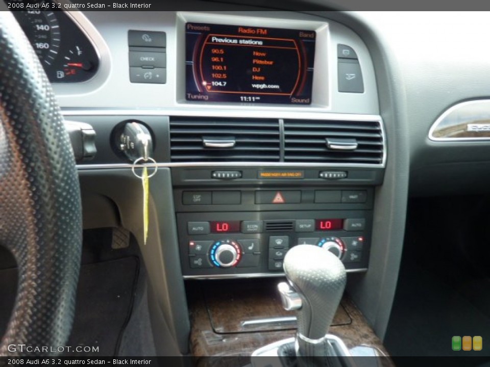 Black Interior Controls for the 2008 Audi A6 3.2 quattro Sedan #50861671