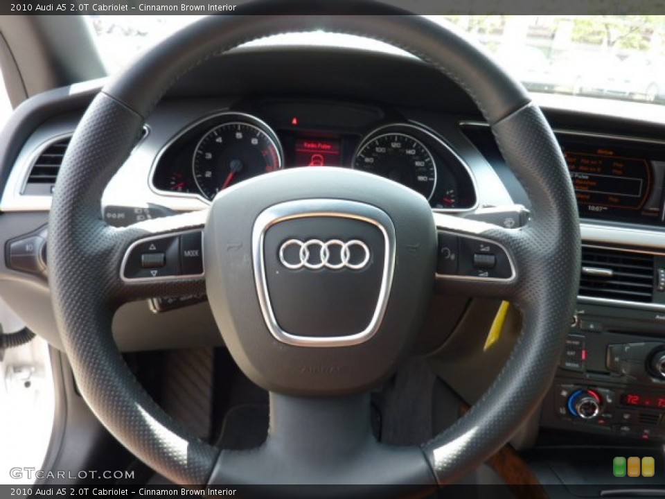 Cinnamon Brown Interior Steering Wheel for the 2010 Audi A5 2.0T Cabriolet #50862121